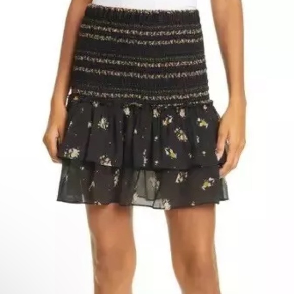 Dolan Mini Skirt Size Women’s Small Whimsigoth Eleanor Black Floral Multi - Picture 1 of 10